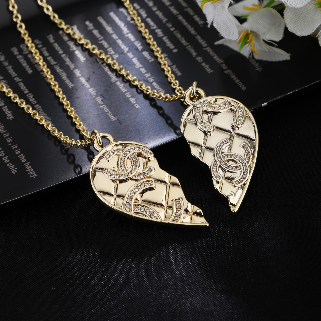 CCN458 CC Heart Magnetic necklace - ccjewelryacc