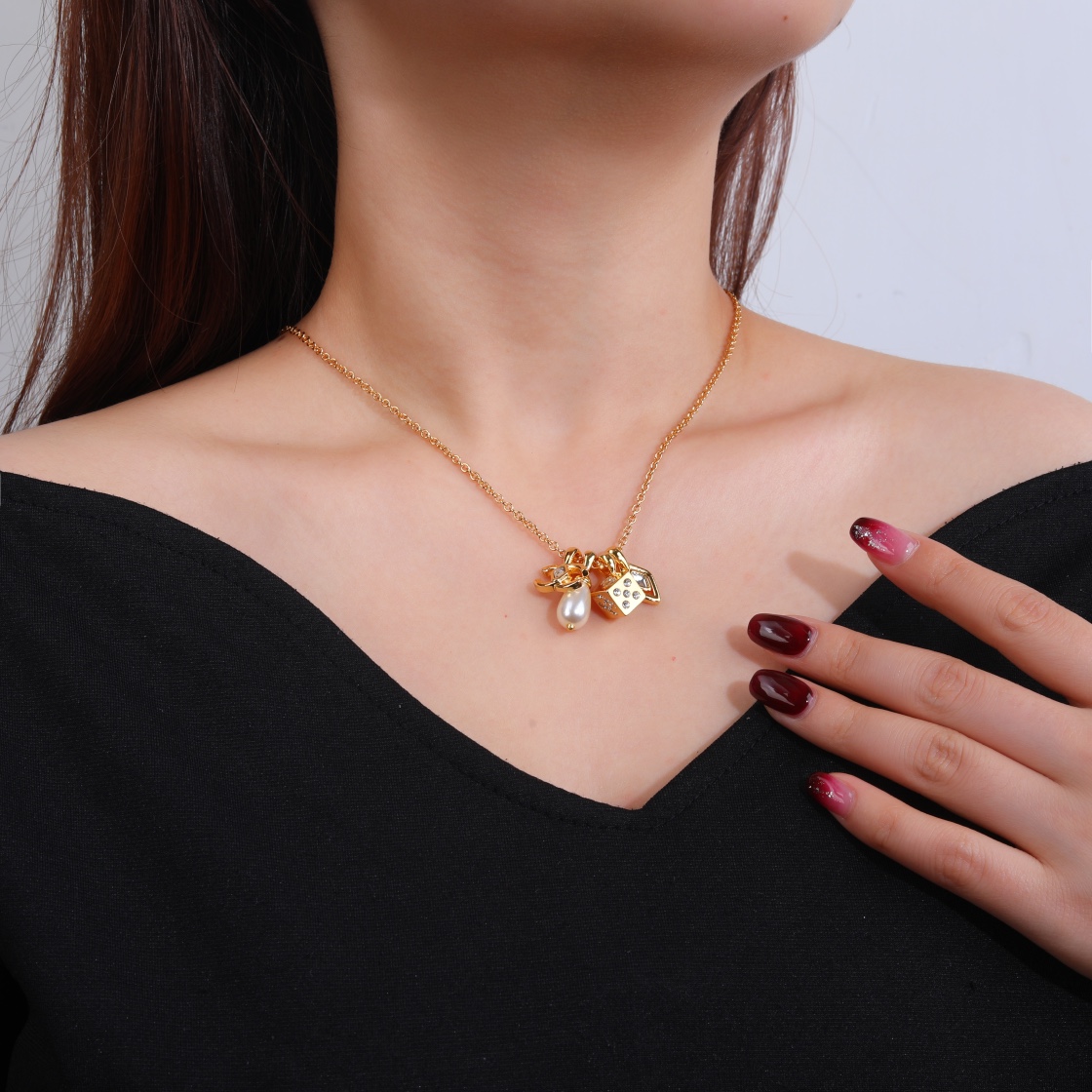 CCN459 CC charm necklace - ccjewelryacc