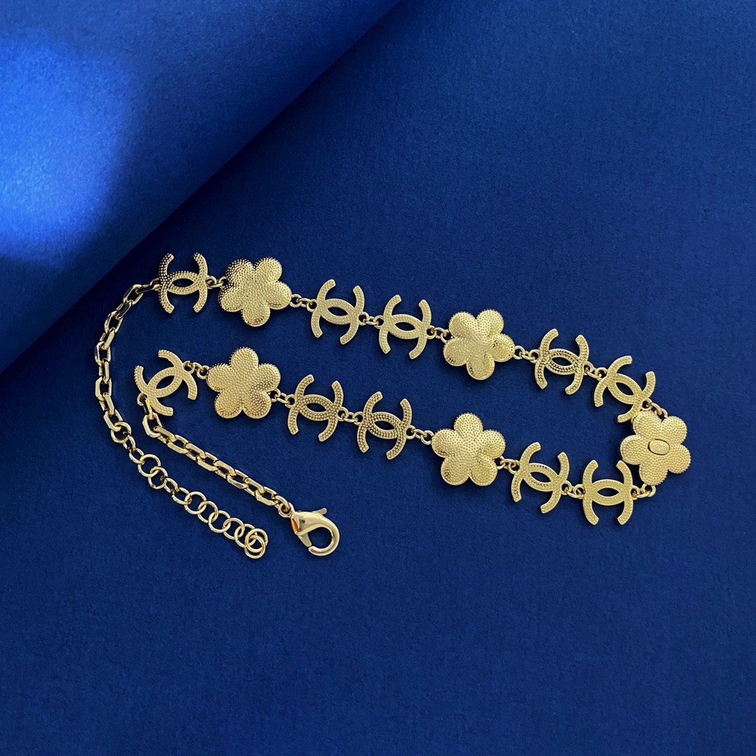 CCN241 CC flower Choker Necklace - ccjewelryacc