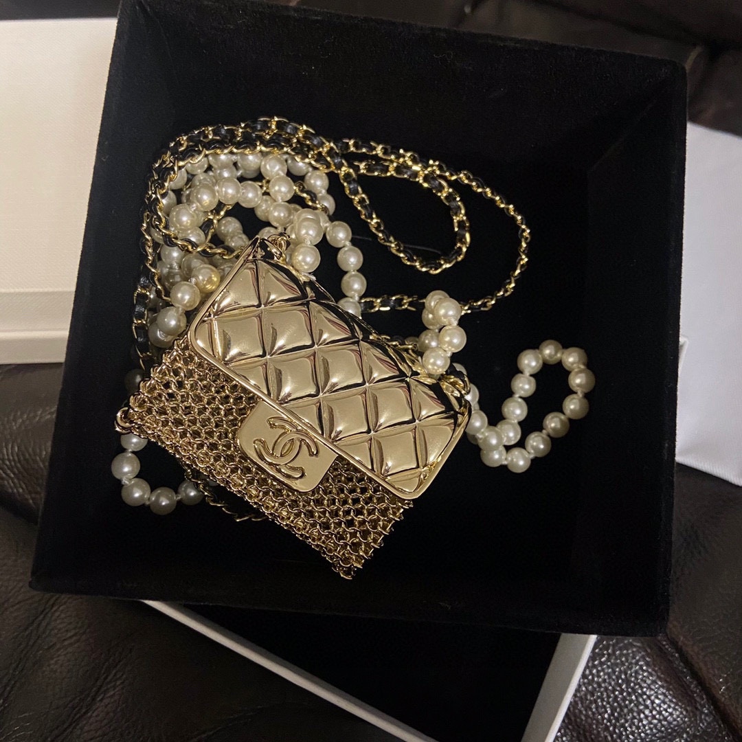 CCN464 CC bag long Necklace - ccjewelryacc