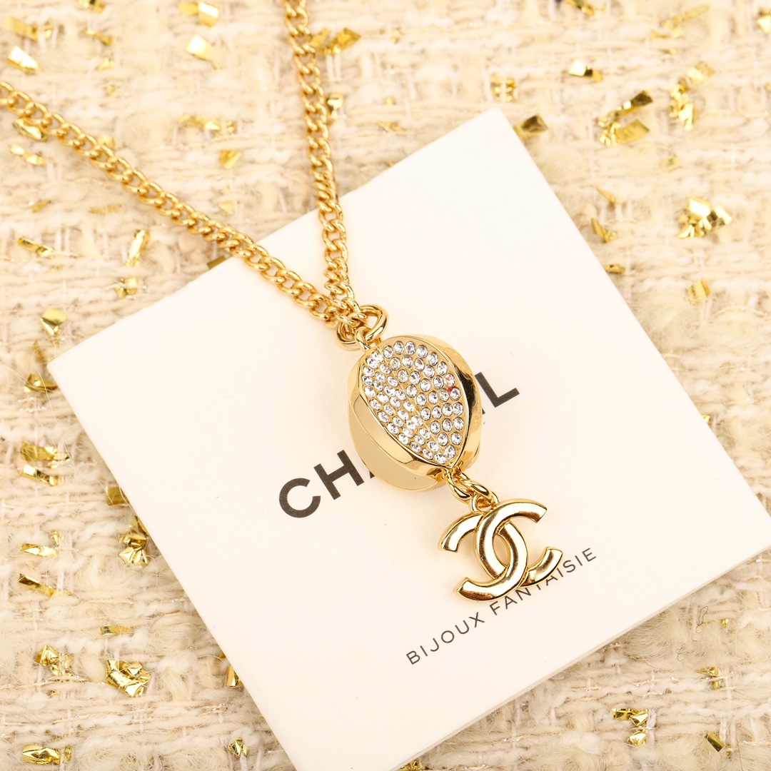 CCN381 CC Pendant Necklace - ccjewelryacc