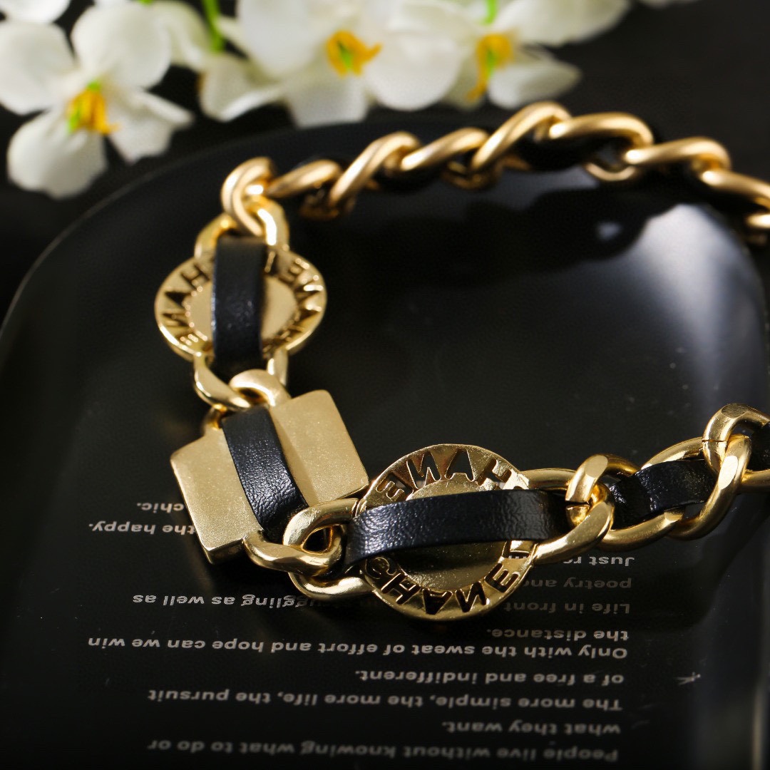 CCN471 CC logo choker necklace - ccjewelryacc