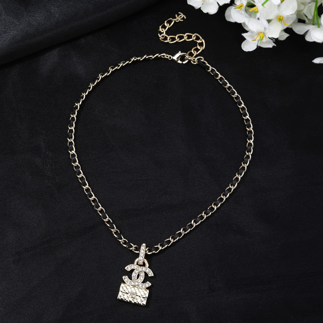 CCN032 CC bag pendant Necklace earrings - ccjewelryacc