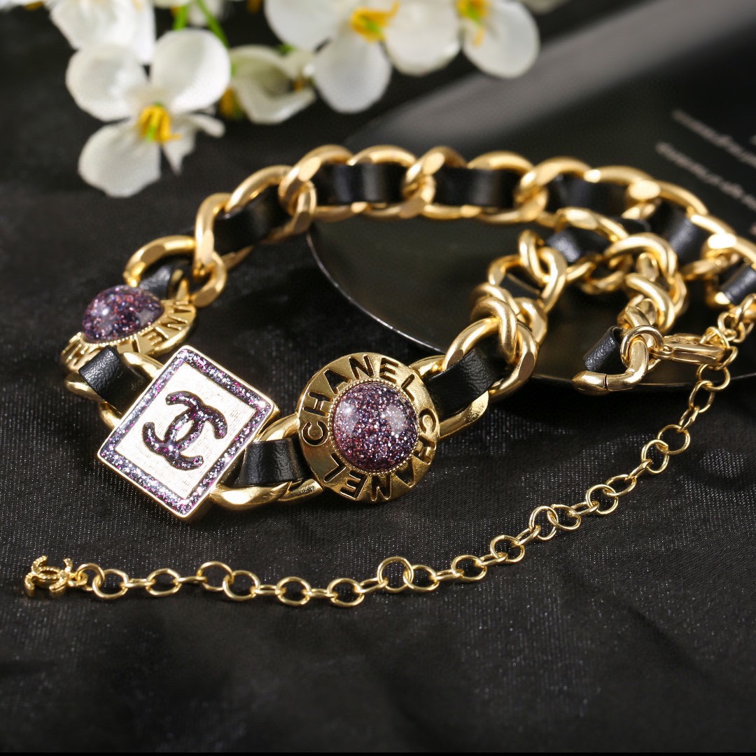 CCN471 CC logo choker necklace - ccjewelryacc