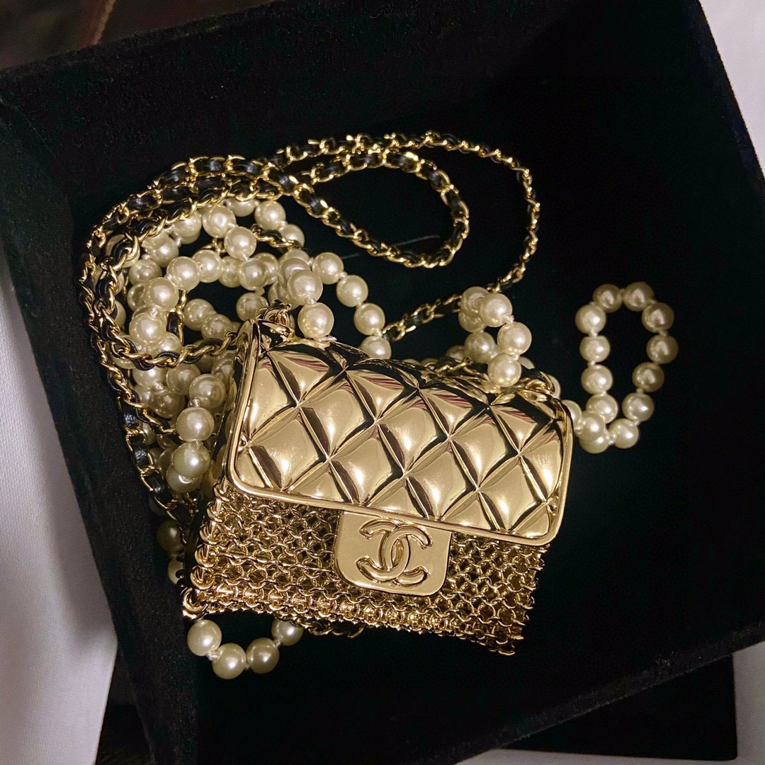 CCN464 CC bag long Necklace - ccjewelryacc