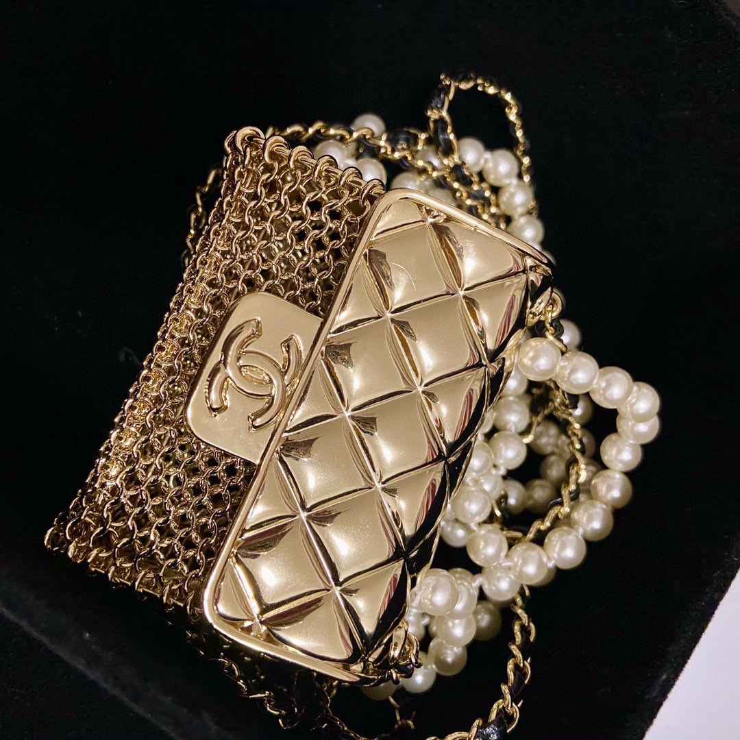 CCN464 CC bag long Necklace - ccjewelryacc