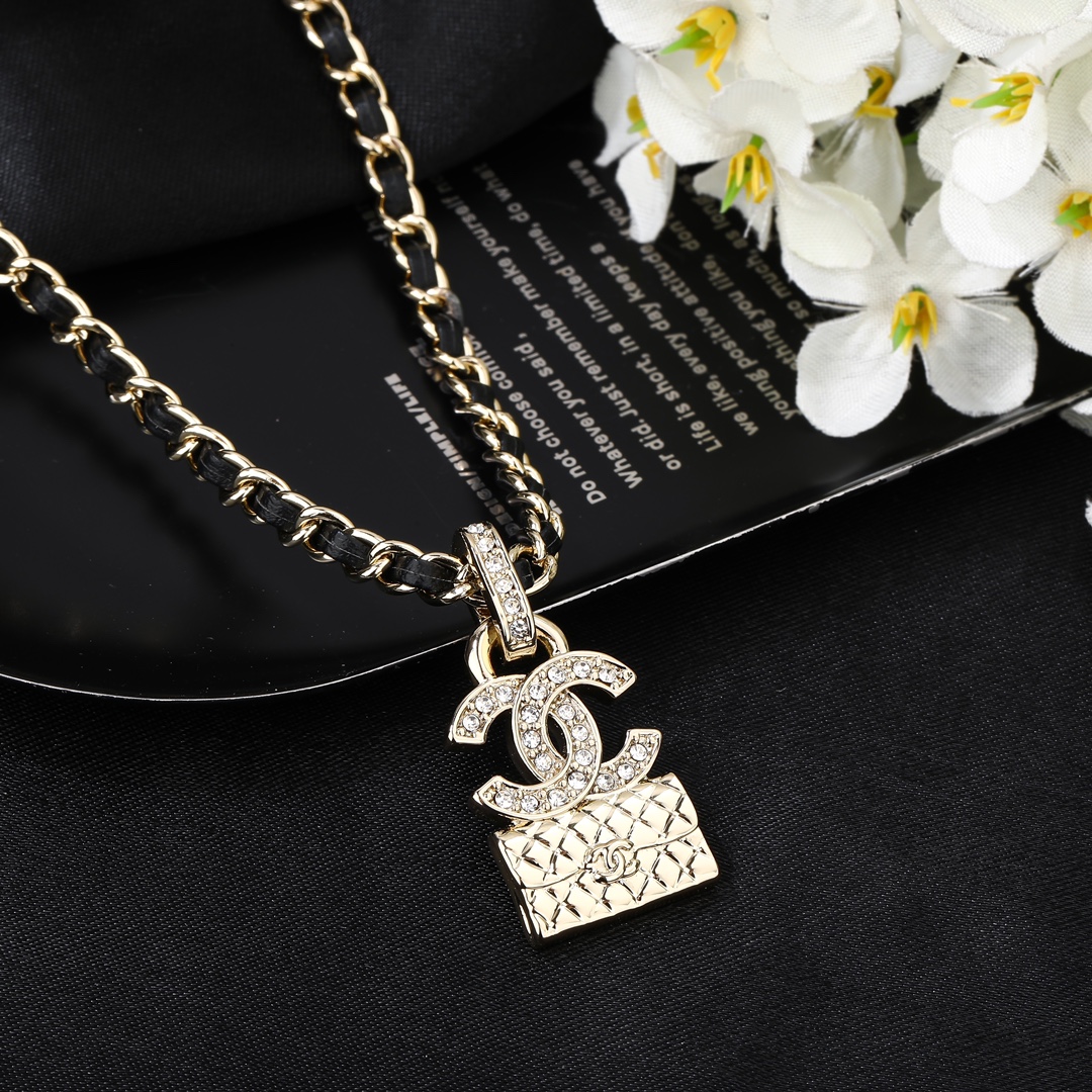 CCN032 CC bag pendant Necklace earrings - ccjewelryacc