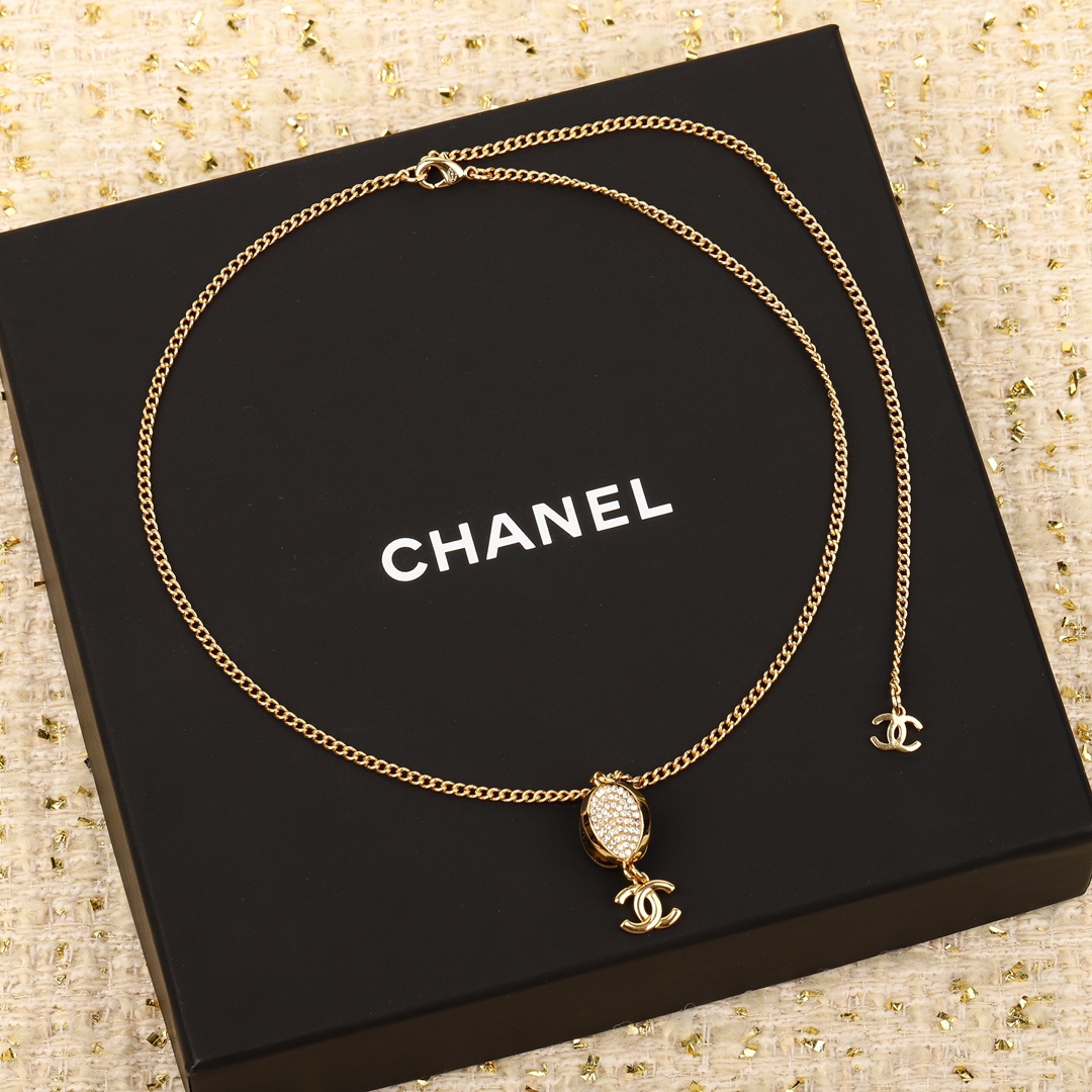 CCN381 CC Pendant Necklace - ccjewelryacc