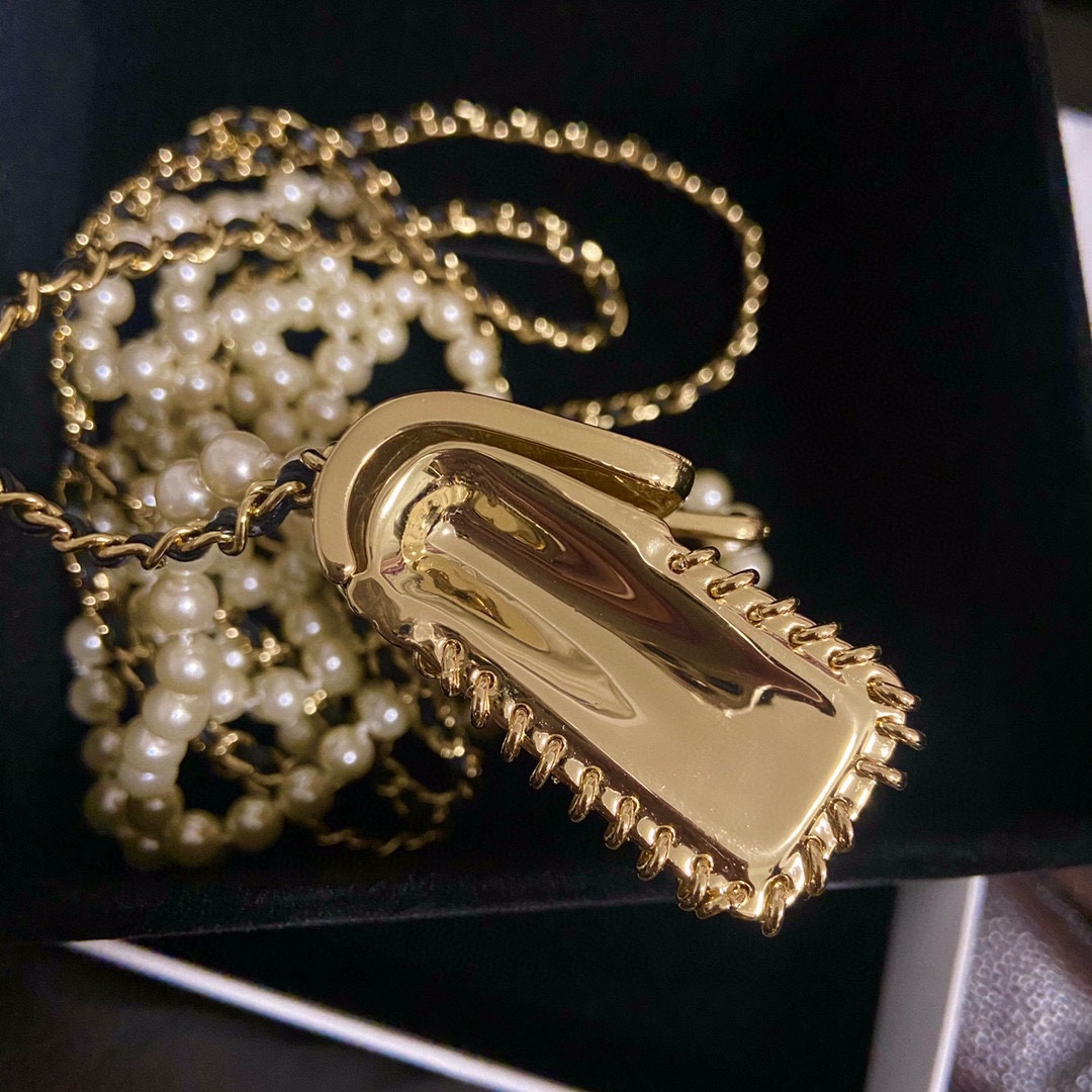 CCN464 CC bag long Necklace - ccjewelryacc