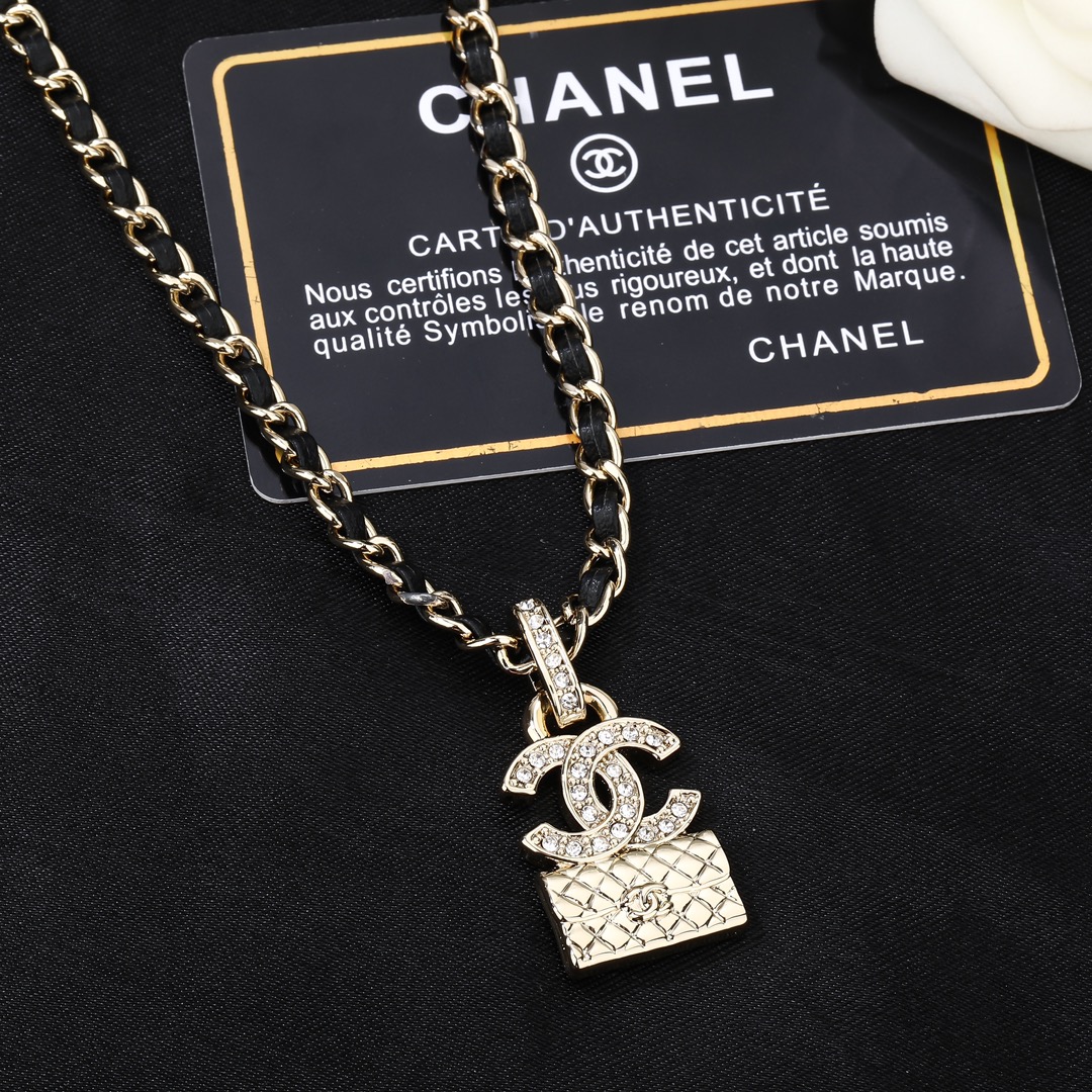 CCN032 CC bag pendant Necklace earrings - ccjewelryacc