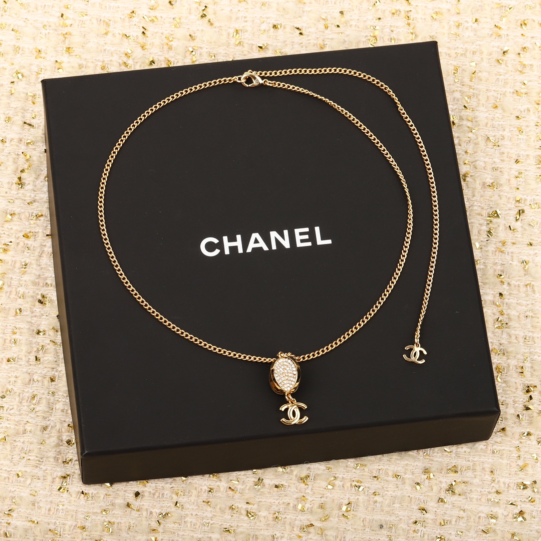 CCN381 CC Pendant Necklace - ccjewelryacc