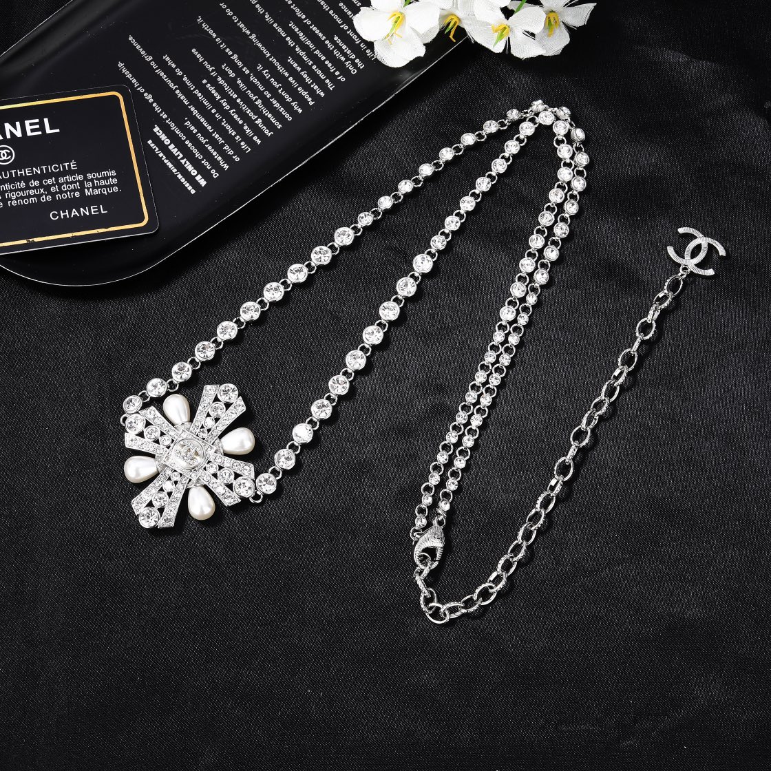 CCW063 Full crystal cc waist chain belt - ccjewelryacc