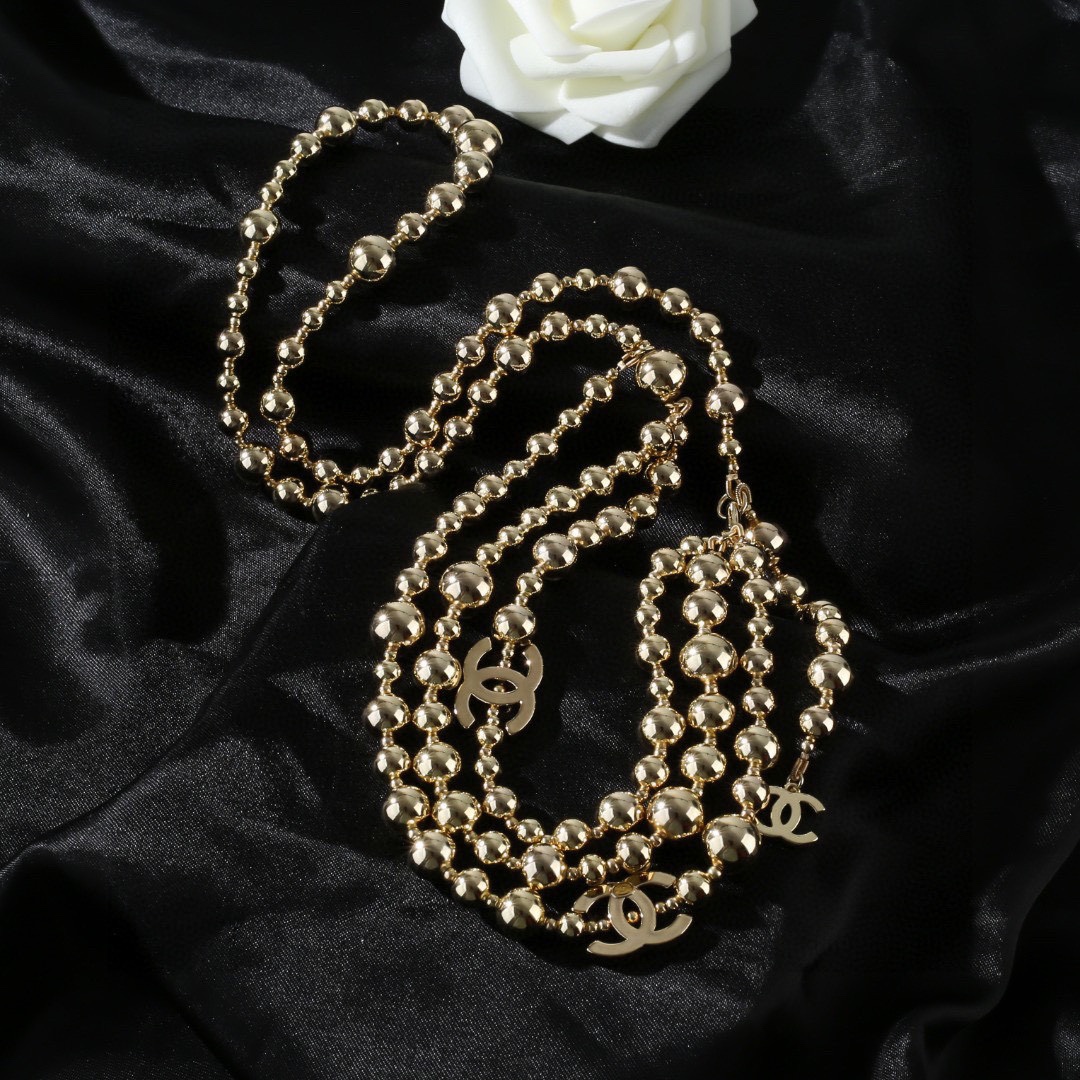 CCW058 CC metal cc logo waist chain bely - ccjewelryacc