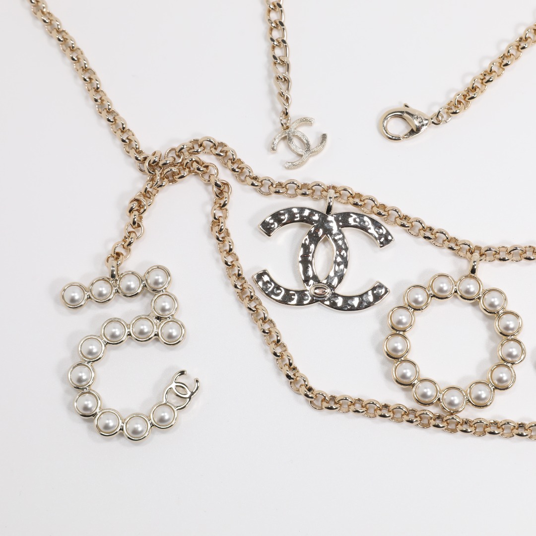 CCW060 CC metal chain COCO No5 cc logo waist chain belt - ccfashionjewelry