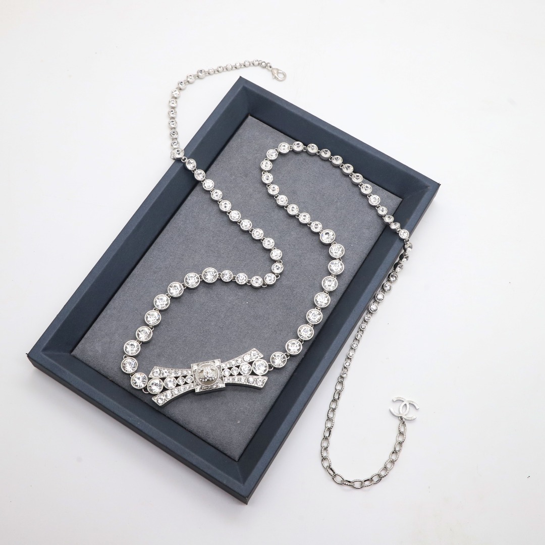 CCW036 Full Crystal bowknot CC Waist chain - ccjewelryacc