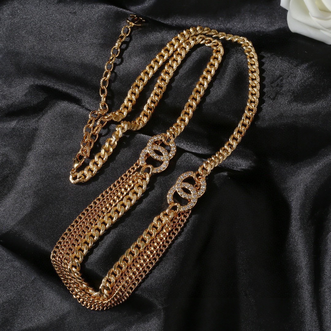 CCW068 Metal cc logo waist chain belt - ccjewelryacc
