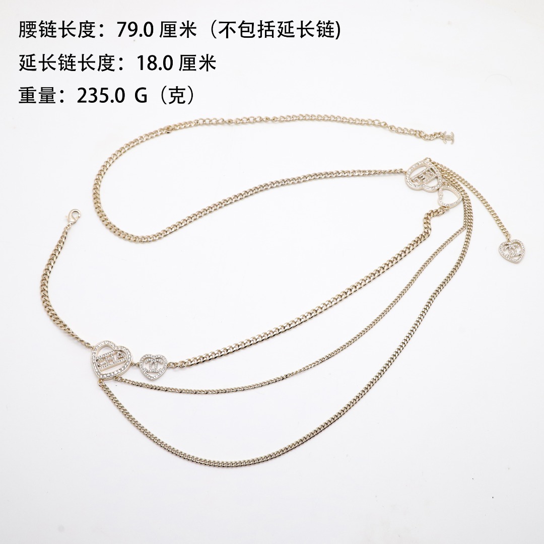 CCW035 CC Heart Waist chain - ccjewelryacc