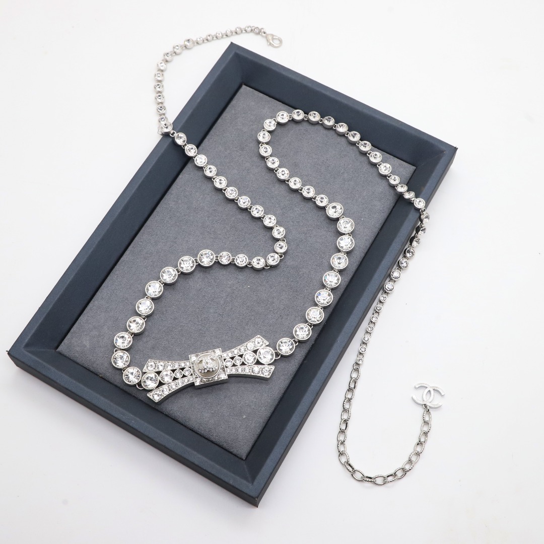 CCW036 Full Crystal bowknot CC Waist chain - ccjewelryacc