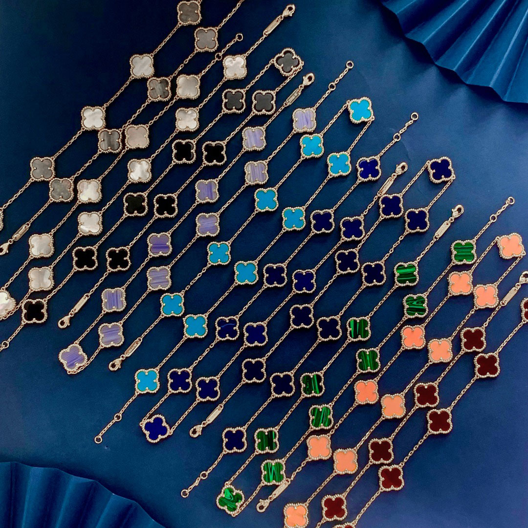 VCN075 Vintage Alhambra necklace 10 motifs - ccjewelryacc