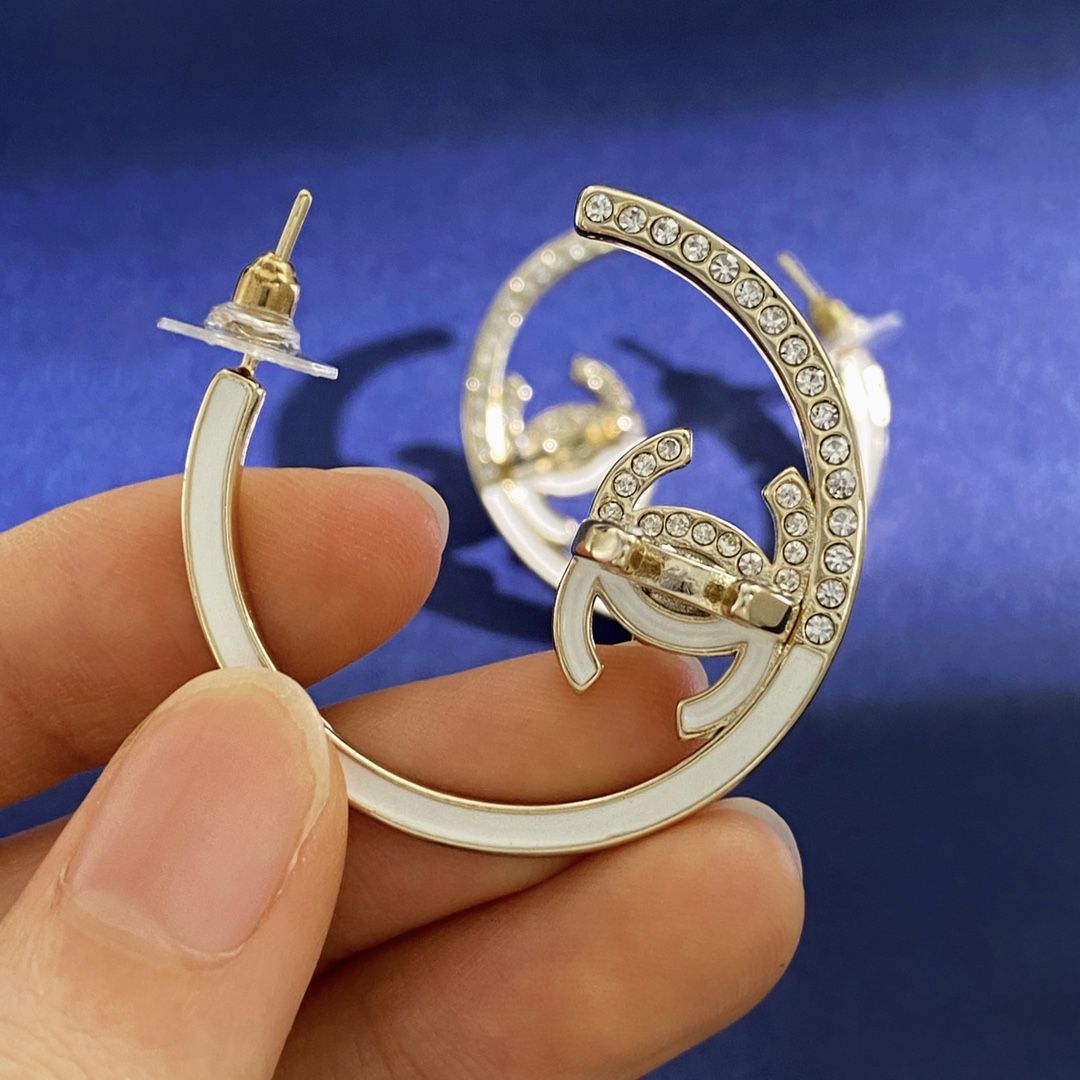 CCE788 CC Hoop earrings - ccjewelryacc