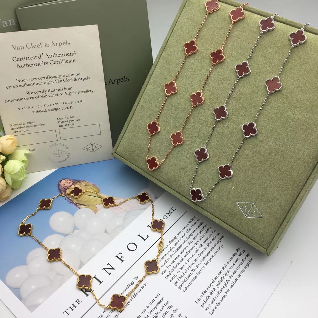 VCN075 Vintage Alhambra necklace 10 motifs - ccjewelryacc