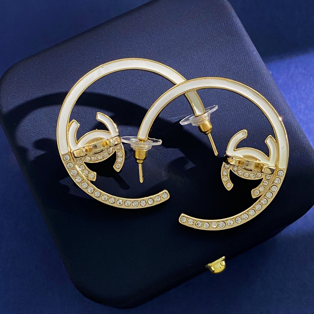 CCE788 CC Hoop earrings - ccjewelryacc