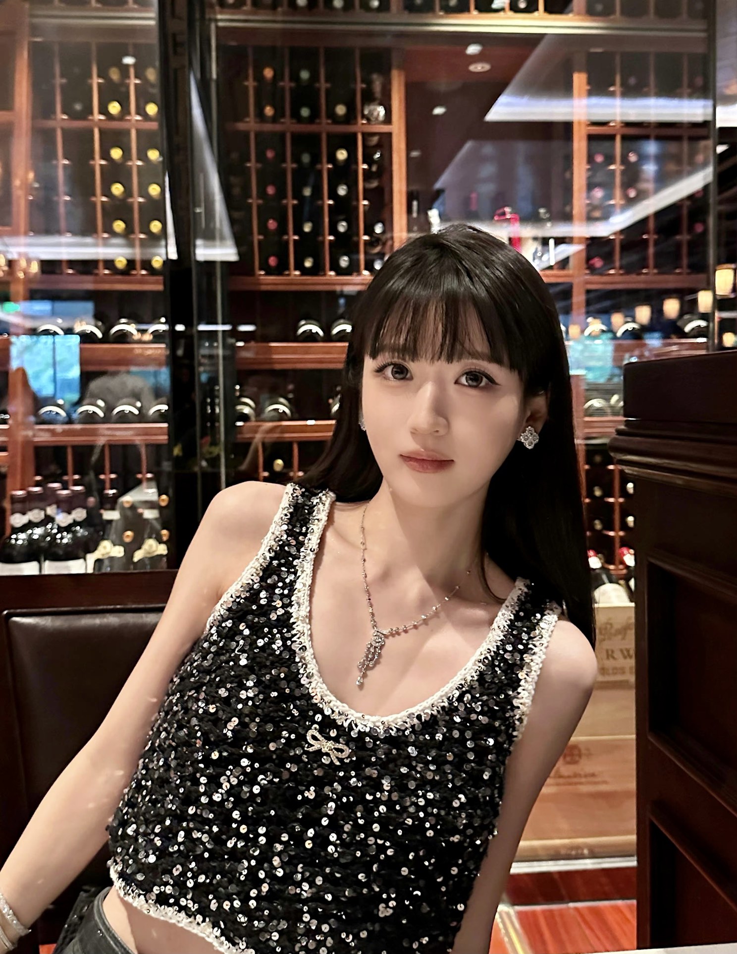 CCNS003 S925 Sterling silver diamond Eternal No 5 NECKLACE - ccjewelryacc