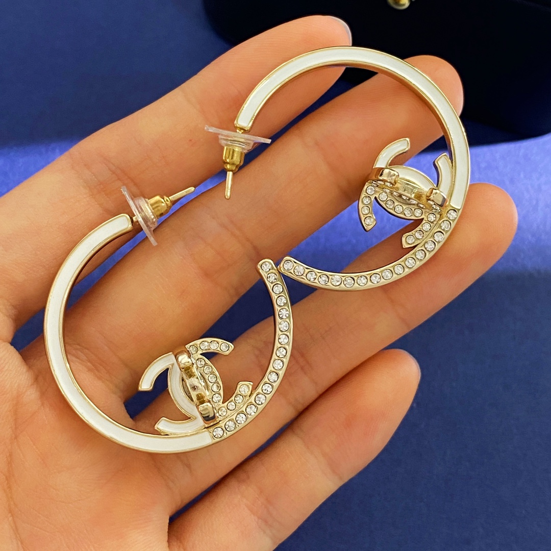 CCE788 CC Hoop earrings - ccjewelryacc