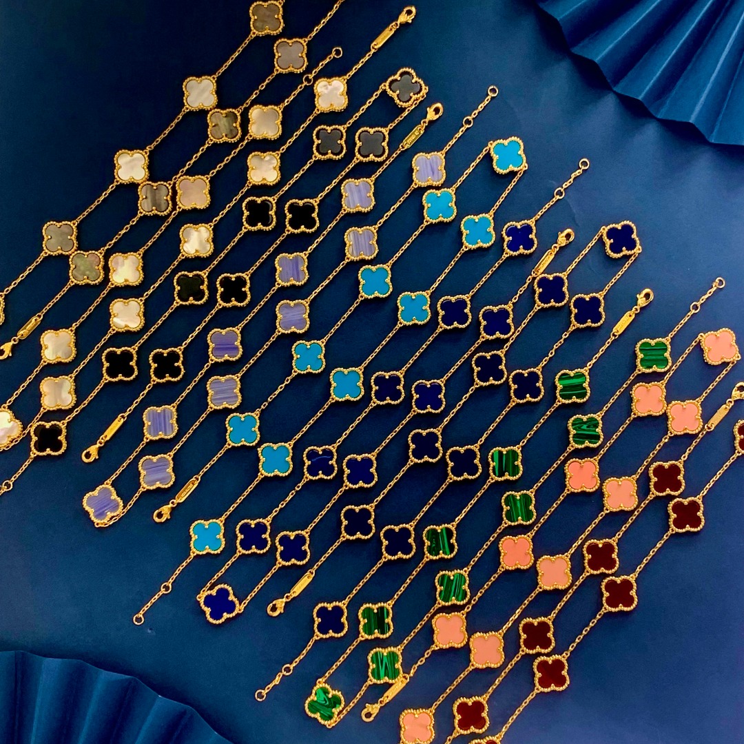 VCN075 Vintage Alhambra necklace 10 motifs - ccjewelryacc