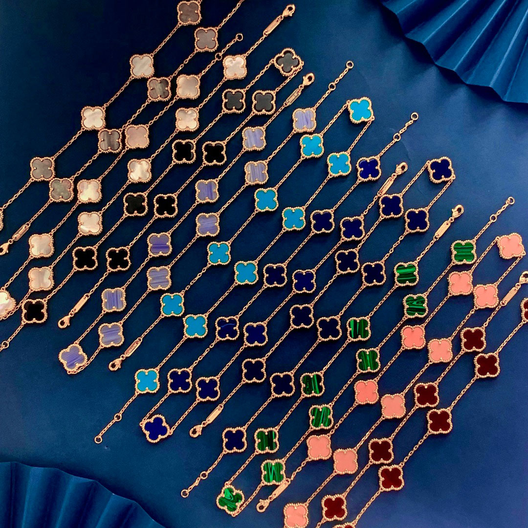 VCN075 Vintage Alhambra necklace 10 motifs - ccjewelryacc