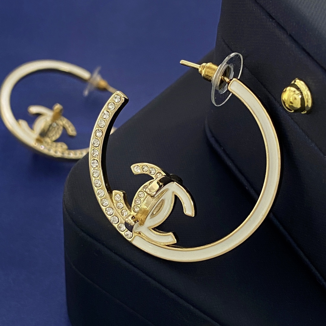 CCE788 CC Hoop earrings - ccjewelryacc