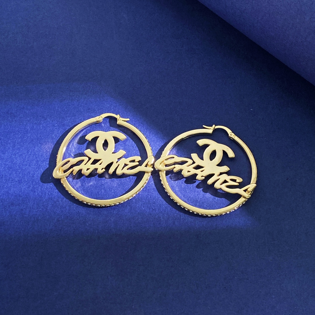 CCE787 CC Hoop earrings - ccjewelryacc