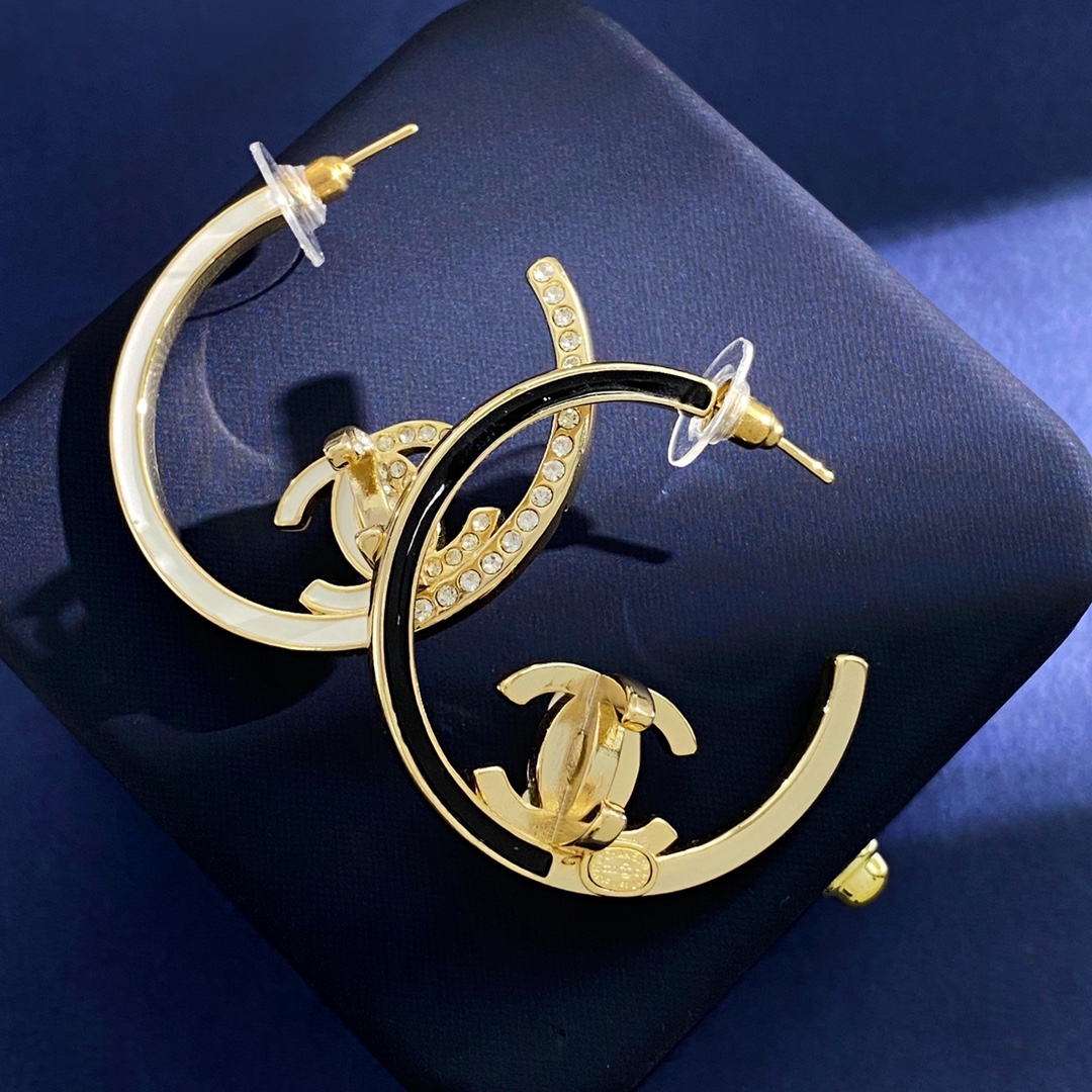 CCE788 CC Hoop earrings - ccjewelryacc
