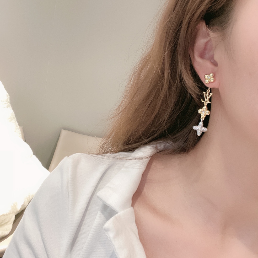 LVE001 LV drop earrings - ccjewelryacc