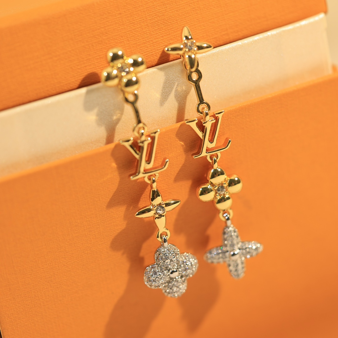 LVE001 LV drop earrings - ccjewelryacc