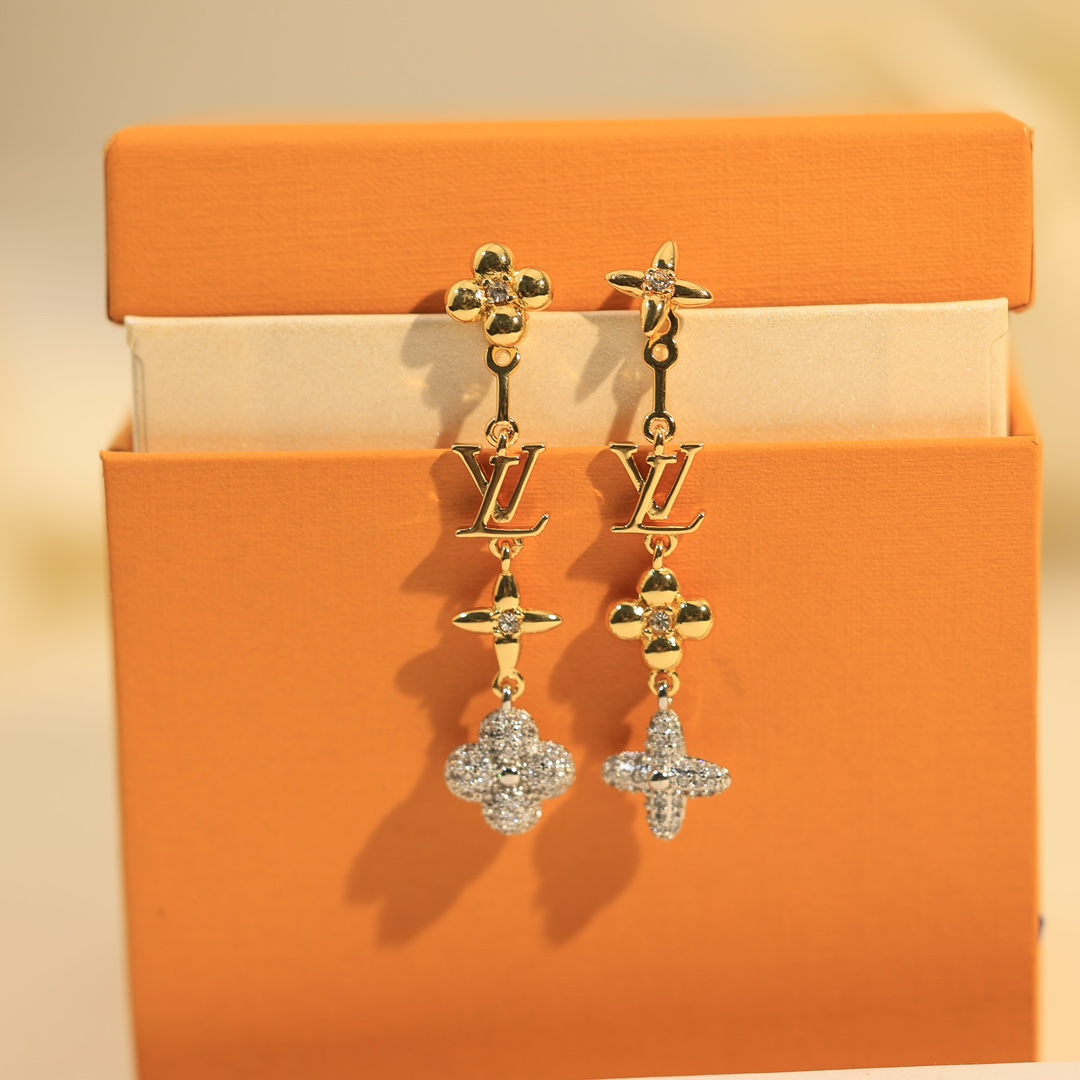 LVE001 LV drop earrings - ccjewelryacc