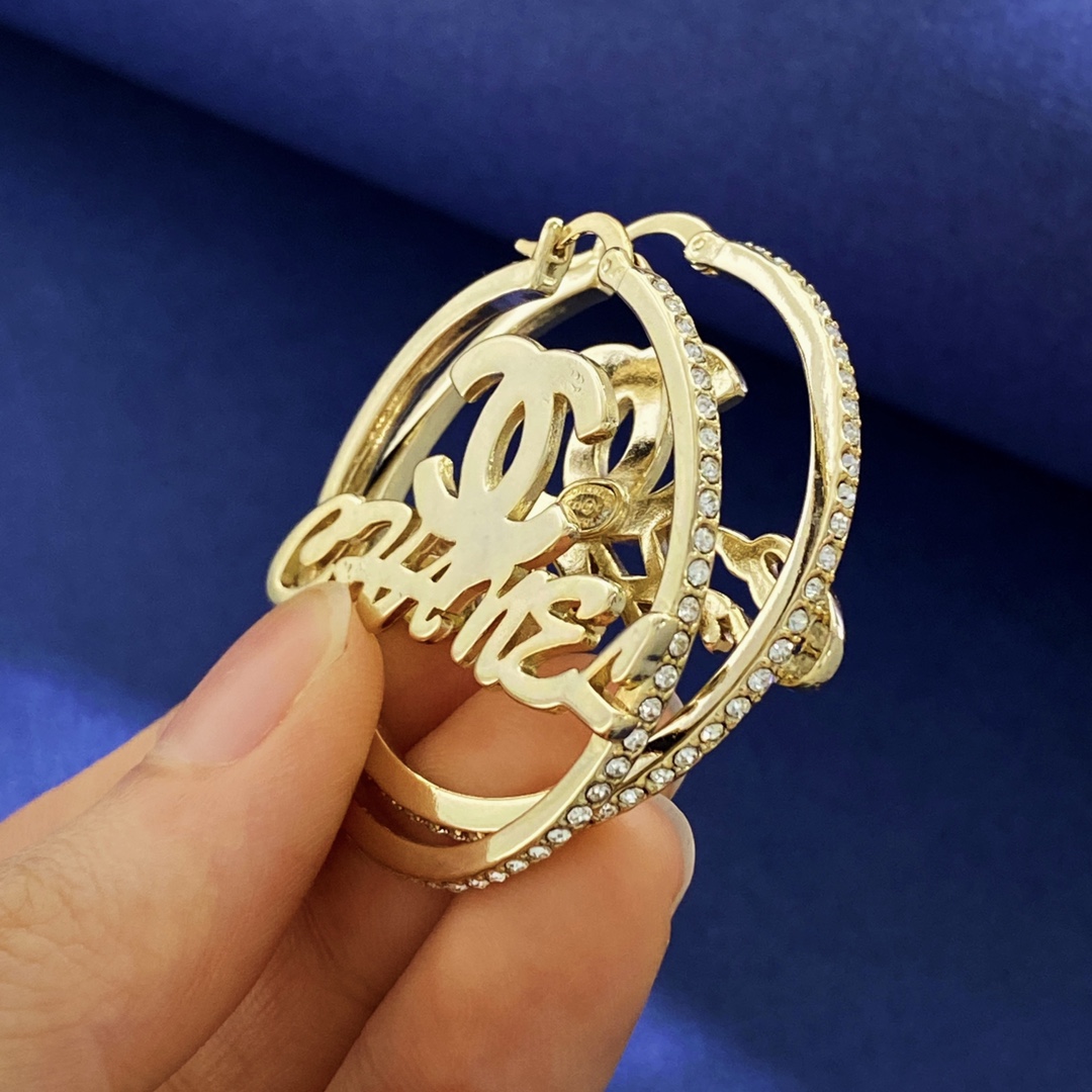 CCE787 CC Hoop earrings - ccjewelryacc