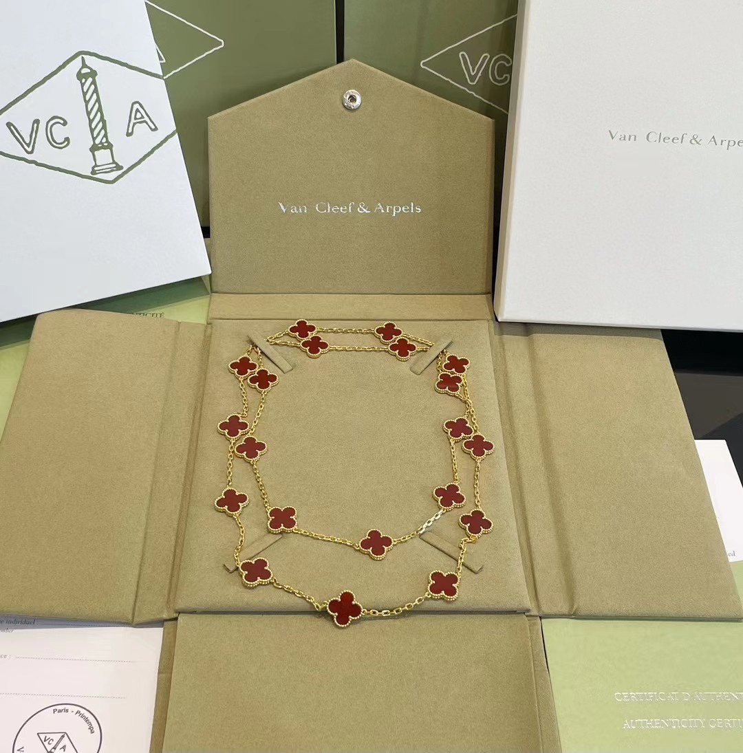 VCN069 VCA 20 motif long necklace - ccjewelryacc