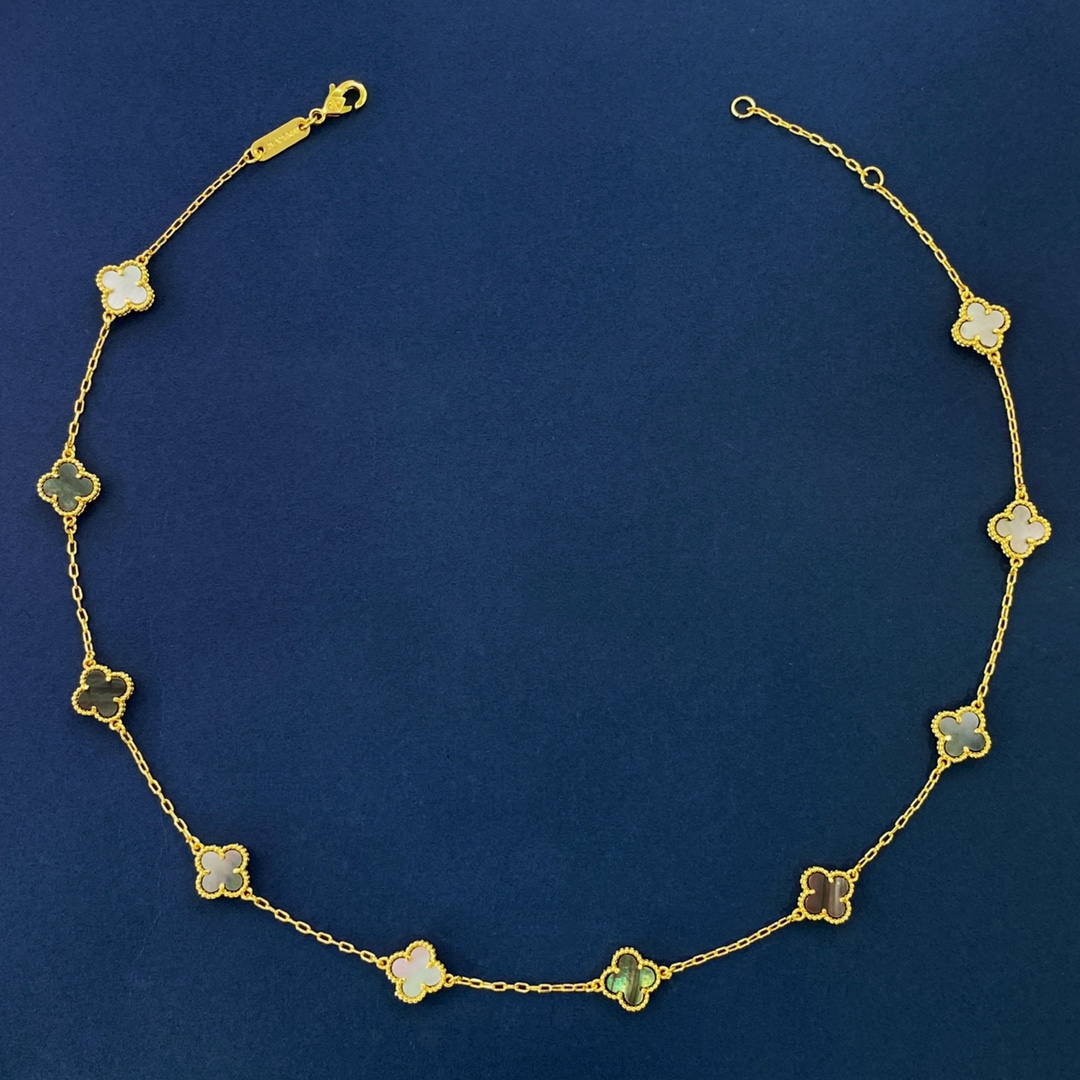 VCN060 Mini VCA Alhambra necklace 10 Motif - ccjewelryacc