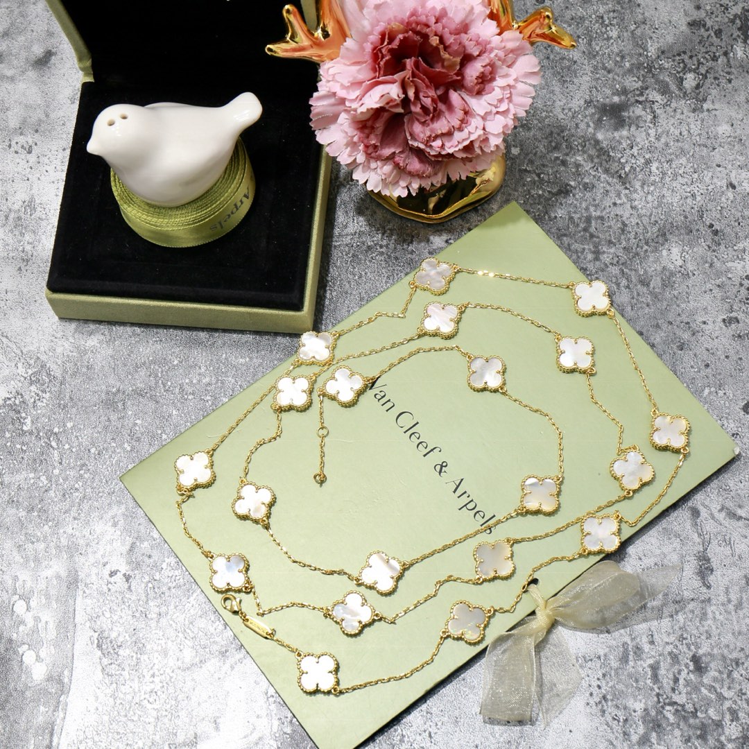 VCN069 VCA 20 motif long necklace - ccjewelryacc