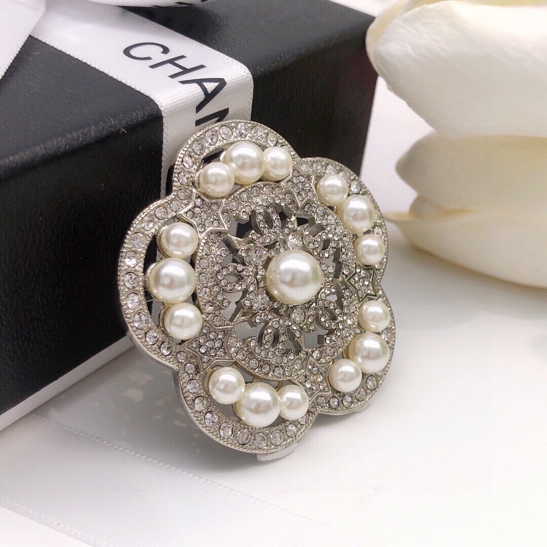 BCB242 cc camellia brooch - ccjewelryacc