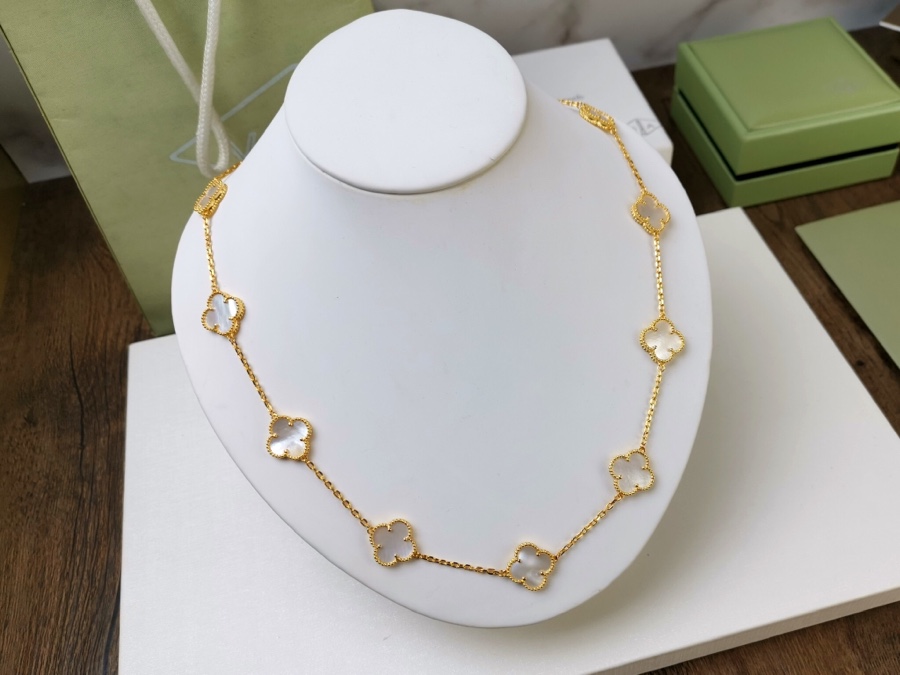 VCN075 Vintage Alhambra necklace 10 motifs - ccjewelryacc