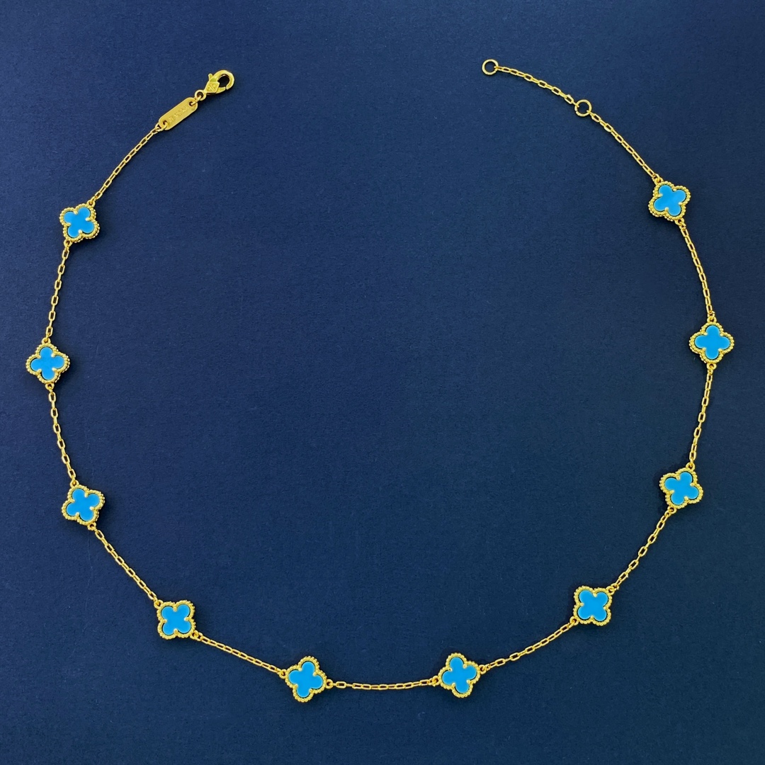 VCN060 Mini VCA Alhambra necklace 10 Motif - ccjewelryacc