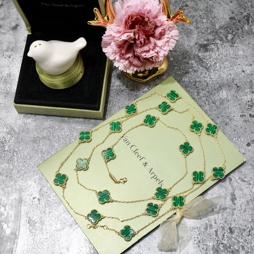 VCN069 VCA 20 motif long necklace - ccjewelryacc