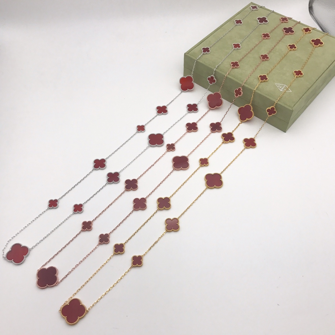 VCN041 VCA Magic Alhambra long necklace, 16 motifs - ccjewelryacc