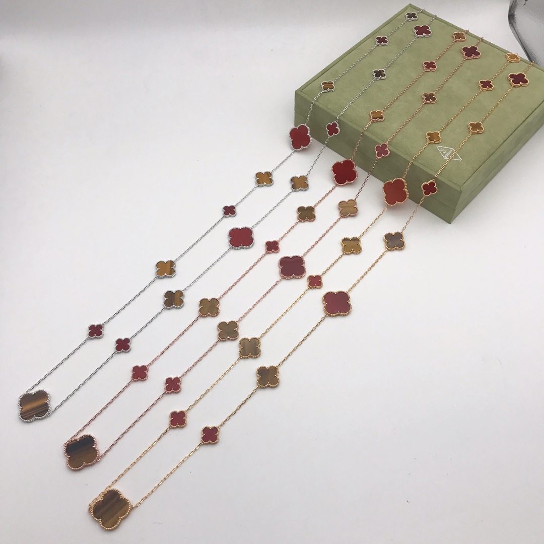 VCN041 VCA Magic Alhambra long necklace, 16 motifs - ccjewelryacc