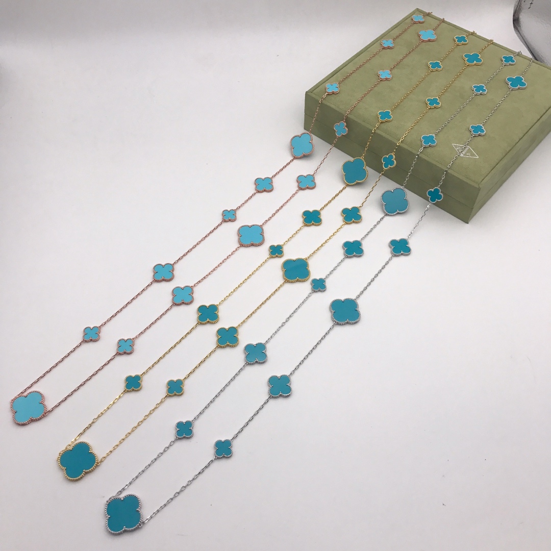 VCN041 VCA Magic Alhambra long necklace, 16 motifs - ccjewelryacc