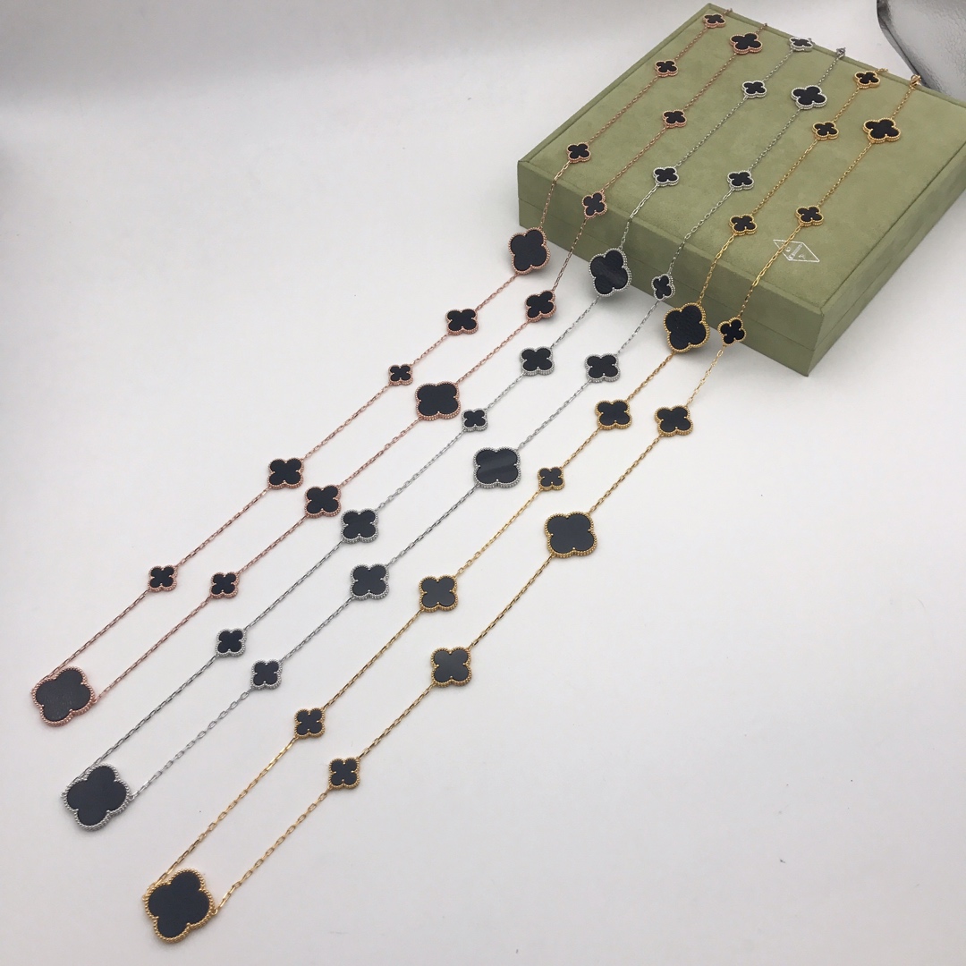 VCN041 VCA Magic Alhambra long necklace, 16 motifs - ccjewelryacc