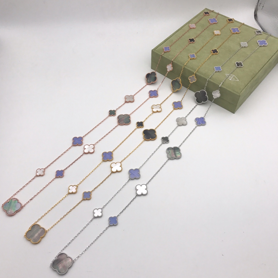 VCN041 VCA Magic Alhambra long necklace, 16 motifs - ccjewelryacc