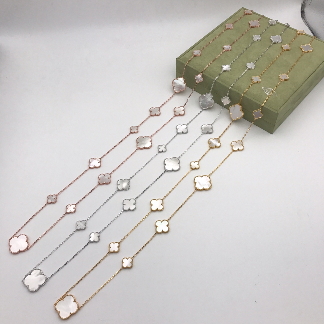 VCN041 VCA Magic Alhambra long necklace, 16 motifs - ccjewelryacc